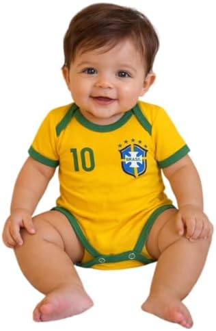 Body Bebê Copa do Mundo Brasil Mesversário Fantasia
