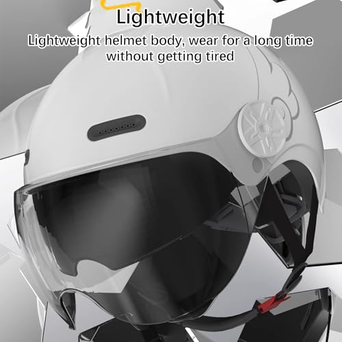 Casco para scooter JATIBOSH ideal para trayectos urbanos diarios con sol y viento 3
