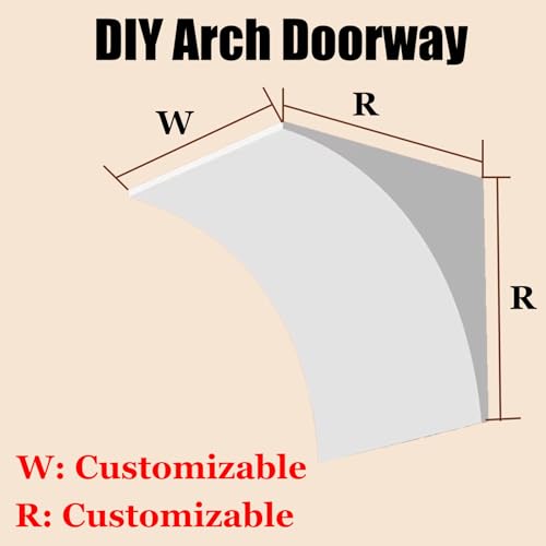 Kit de arcos para puertas para transformar esquinas difíciles en elegantes arcos de yeso 5