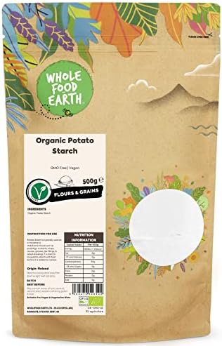 Wholefood Earth Organic Potato Starch  500g | GMO Free | Vegan | Certified Organic