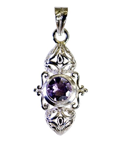 Pendentif améthyste en argent pour fiançailles et grand style féminin