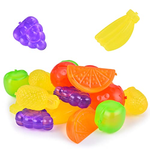 Shengqipc Reusable Ice Cubes, 60 Pack Plastic Ice Cubes Fruit Shaped Refreezable Ice Cubes Bpa Free (Muticolor Fruit) #TOP23