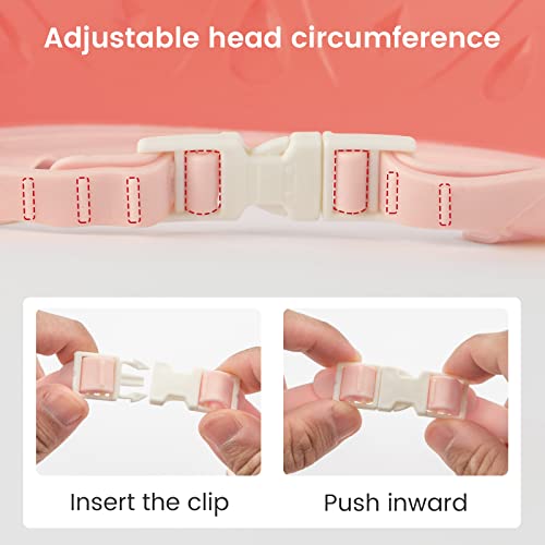 Funupup Baby Shower Cap For Kids, Adjustable Toddler Hair Washing Shield Bathing Cap Baby Shower Visor Shampoo Cap (Crown, Pink) #TOP1