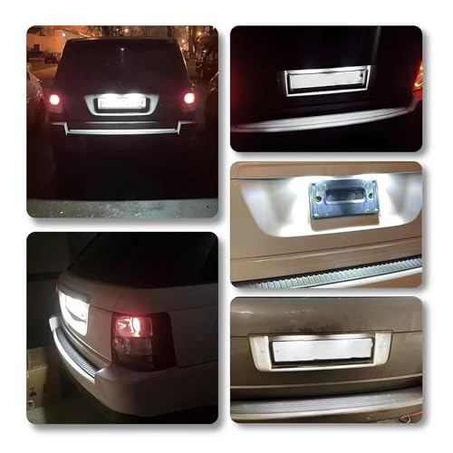 Lámpara matrícula LED Canbus para Range Rover L322 sin error en panel 5