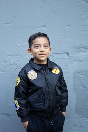 Youth CWU Squadron Bomber Flight Jacket Black3