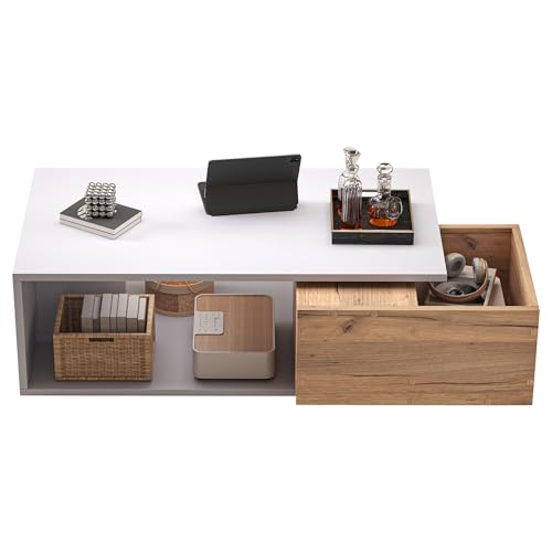 Meuble TV 180 cm rangement 3 portes, OKMYHOME