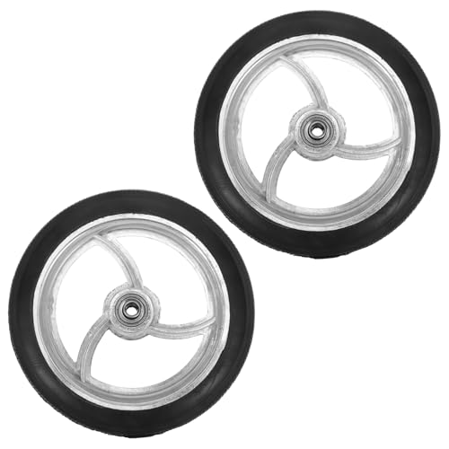 Anneome 2個 車椅子用アクセサリー ホイール 車の椅子 患者用車椅子 車椅子部品 実用的なホイール交換 モビリティスクーター シート ドライブウォーカー交換部品 車椅子の車輪交換 ゴム