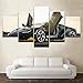Produktbild 5 Stücke Die Centenario Super Race Car Tapeten Moderne Modulare Poster Kunst Leinwand Malerei Für Wohnzimmer Wohnkultur,B,20×35×2+20×45x2+20x55×1