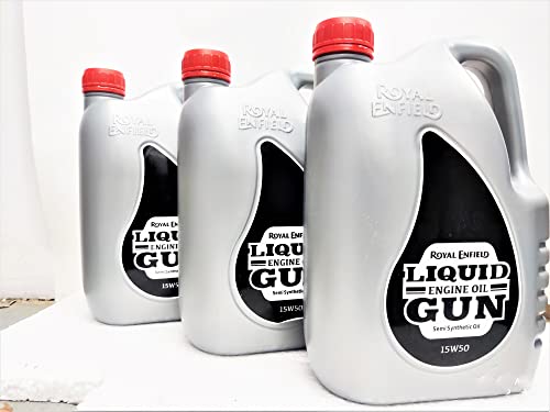 Image of LIQUID GUN ENGINE OIL Semi Synthetic 15W50 (2.5 L, Pack of 1) FOR MOTORCYCLES