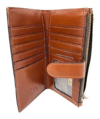 Patricia Nash Leather Nazari Bifold Wallet, Tan3