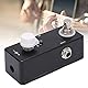 Gitarren-Lautstärkeeffekt-Pedal Drehregler-Dämpfer mit True Bypass-Stimmung Einzelknopf-Steuerung Instrumentenzubehör Schwarz 20mA/1KΩ