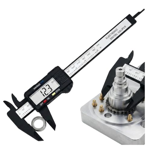Image of Digital Vernier Caliper 150mm 6 Inch Electronic Measuring Tool with Large LCD Screen Precision Micrometer Calipers for Household DIY MM/Inch Conversion