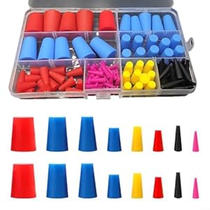 Vilgftyiet Konische Silikon-Dichtungen, 100 Stück