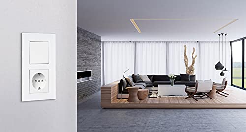 HK07 - Glas-Abdeckrahmen 2-Fach, Farbe: Mint