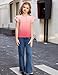 Arshiner Girls Short Sleeve Shirts Cute Tops Casual Summer Fashion Outfits Clothes Blouses Pink Gradient 11-12 Years