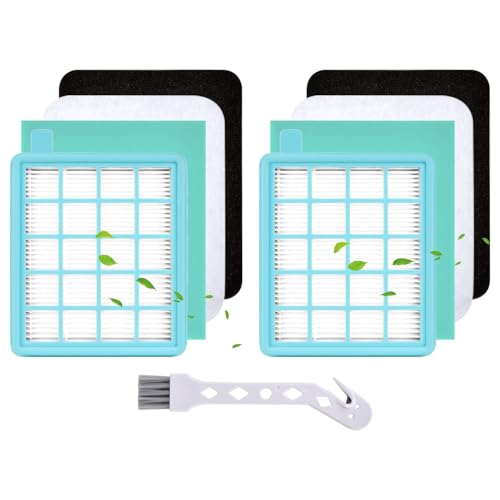 Rebirthcare Power Cyclone 4 Filter für Philips FC8058/01 Staubsaugerfilter für Philips PowerPro Active & Compact Ersatzfilter FC8630-FC8639, FC8640-FC8649, FC8470-FC8479, FC9520-FC9529, FC9320-FC9327