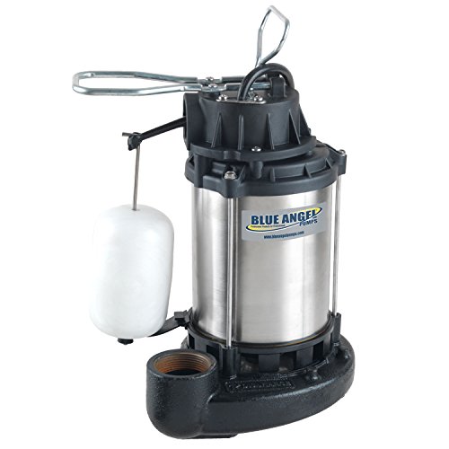 Blue Angel Pumps SSF50S 1/2 HP Premium Series Submersible Stainless Steel Sump Pump