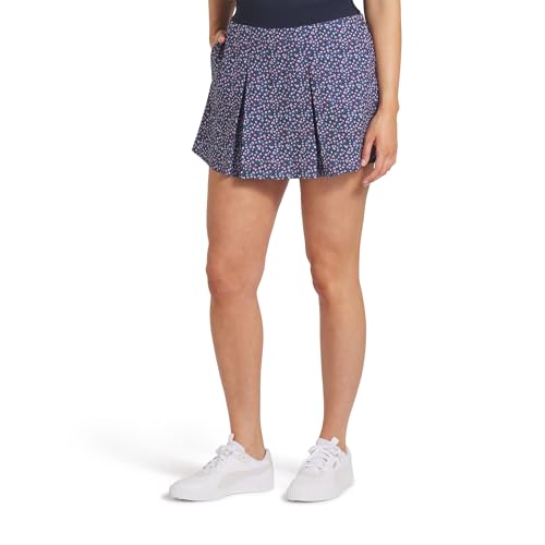 PUMA Golf Women's Standard SOTO Pleated Skirt, DEEP Navy-Magenta Gleam by PUMA - Used condition - US$16.83