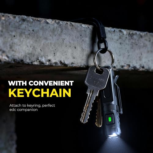 Keychain Flashlight, Bright 650 Lumens USB-C Rechargeable Mini Flashlight, Waterproof Small Pocket Light for Everyday Carry, Camping, Hiking, Emergencies (1, Midnight Black) - Image 5
