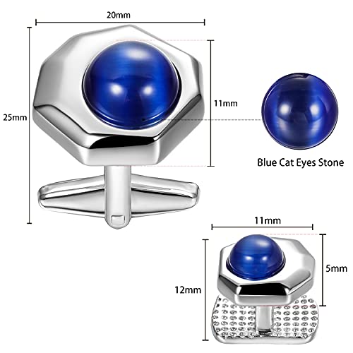 Mancuernillas HAWSON Ojo de Gato para Hombre miniatura 7