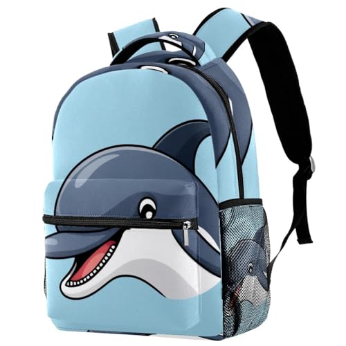Sac à dos avec nœud rose et porte-bouteille design bleu pour enfants