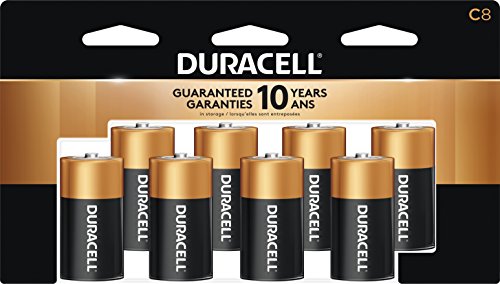 Duracell Coppertop C Alkaline Batteries, 8 Count