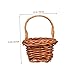 ADOCARN 6pcs Woven Basket Mini Basket Blanket Basket Wicker Basket Bread Basket Artificial Flowers Decorative Mini Wicker Basket Baskets Tiny Miniatures Decoration Plastic
