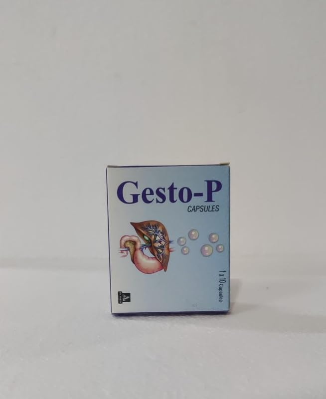Dr. Veda's Ayurvedic Herbal Gesto-P Capsules for Men and Women | Keep Stomach Healthy - 10 Capsules, Pack of 6