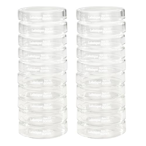 Microyn Borosilicate Glass Petri Dish with Lid, Tissue Culture Dish (60 mm, Pack of 20)