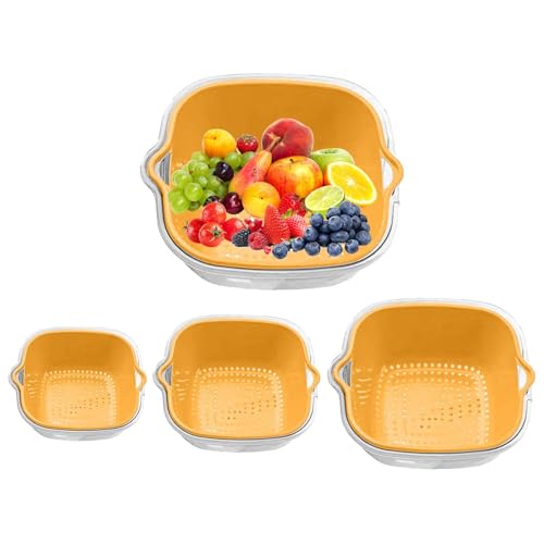�X�g���[�i�[�{�E�� - 15.5x16.5x7cm �~�L�V���O�{�E���A��ؐ􂢗p�H�i�X�g���[�i�[ | �t���[�c�N���[�i�[ �p�X�^�E���C�X�p�X�g���[�i�[ 2�i�� | ��؁A�ʕ��A�Ă̐��A�����ς݃p�X�^�̐��؂�p �����d�\�� �L�b�`��������