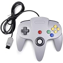 KIWITATA Classic N64 Controller, Retro N64 Wired Remote Joystick Gamepad Controller Compatible with N64 System Video Game Console Gray