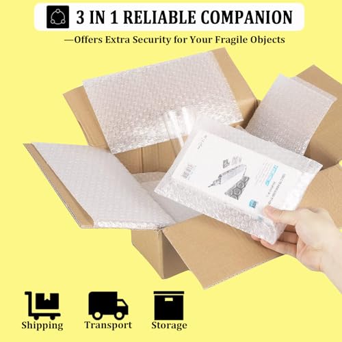 Ayaygd BB001 20Pcs Clear Bubble Out Bag Pouches,18X22 Inch Large Bubble Pouches Wrap Bag thumb #4