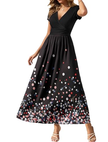 Gracyoga 2026 Summer Spring Casual Wrap Dresses Empire Waist Elegant