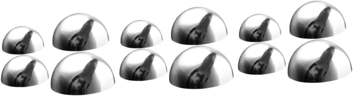 Toddmomy 12pcs Garden Hemisphere Mirror Gazing Ball Easy Maintenance Decoration