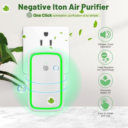 Purificador de aire ionizador portátil para enchufe miniatura 2