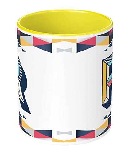 Image of 3D Colorful Alphabet Letter R Printed Coffee Mug For Girls Boys Friends Love Kids Best Gift For Birthday Anniversary Initial Letter R (Microwave Safe Ceramic Tea Coffee Mug-350ml) - ABV3TM2 218