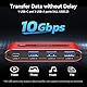 CMSTEDCD 10Gbps USB C Switch 2 PC teilen 4 USB 3.2 Port USB-C Switcher für PC Laptop teilen Tastatur Maus Webcam Es Wird Keine Videoübertragung und PD-Laden Unterstützt mit 2 USBA-C&1 USBC-C Kabeln