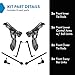 TRQ Front Steering & Suspension Kit Control Arm with Ball Joint Sway Bar Stabilizer Link Tie Rod Compatible with 2012-2020 Chevrolet Sonic