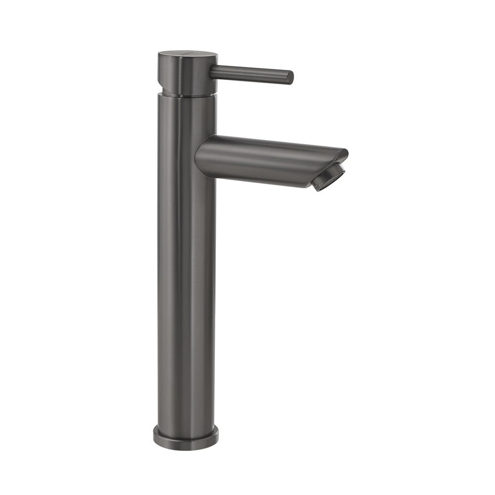 Miscelatore Lavabo Alto 30,7 Cm Canna Di Fucile Acciaio Inox Garda