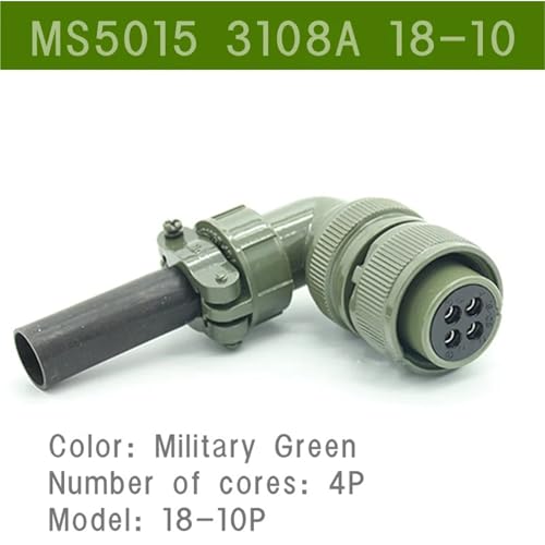 Enchufe de aviación y conector militar 18SL 3108A con toma de corriente de alta potencia 10p 2