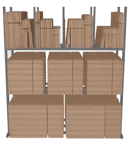 Estantería para cajas portátil de hierro para evitar acumulaciones en el suelo 8
