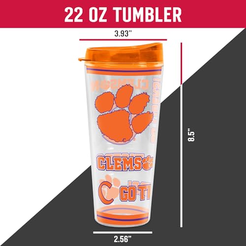 Image of Rico Industries NCAA College Double Wall Mayhem 16oz Or 20oz Tritan Tumbler W Lid