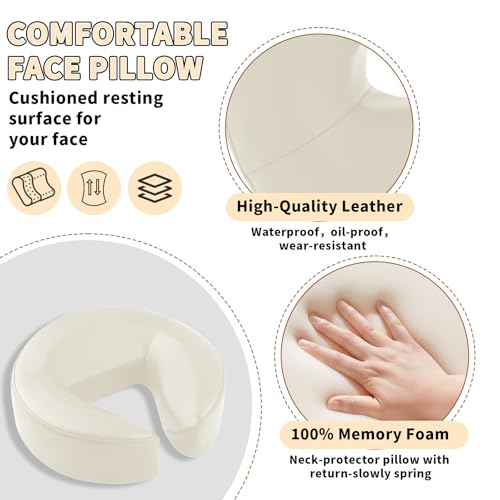 Reposacabezas ajustable contra dolor cervical cojín camilla color beige 3