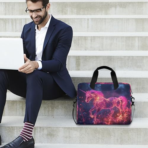 Bolso para portátil 15.6'' rosa unicornio miniatura 3
