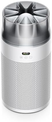 Dyson HushJet Purifier Compact, Quiet air purifier, App controlled, purifies up to 203 sq ft, Captures NO2 (White/Silver)