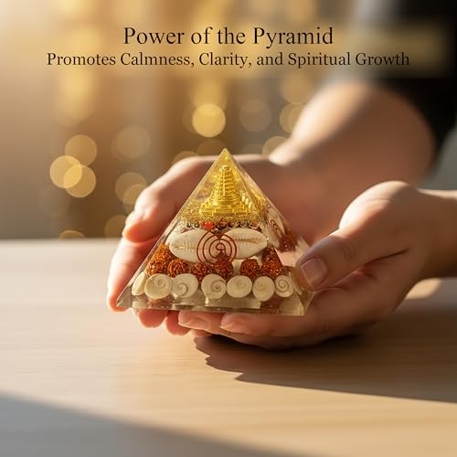 Image of ZAICUS Laxmi Pyramid 90mm with Shree Yantra & Gomti Chakra | Traditional Vastu Design, Ideal Gift for Festivals & Housewarming