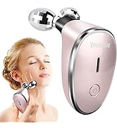 Microcurrent Facial Device, Vowleike Electrical Face Lift Tool with Stand, Rechargeable Home-use ...