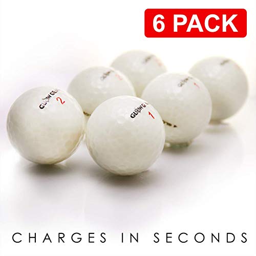 Glowv1 Night Golf Balls (12-Pack) - Best Hitting Ultra Bright Glow Golf Ball - Compression Core And Urethane Skin #TOP1