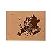 Produktbild Miss Wood Woody Map L  Karte der Welt-Kork mit Europa, braun, (45x60cm)