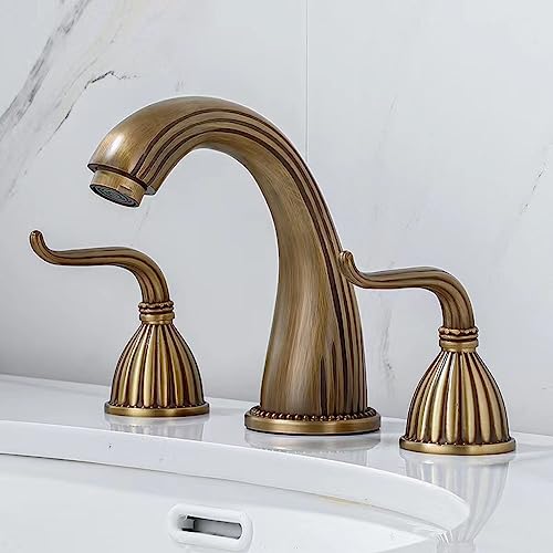 Robinet 3 trous rétro mélangeur lavabo vintage style européen